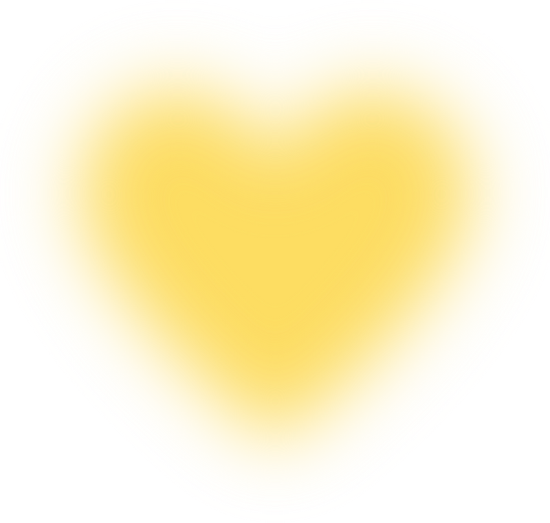 Yellow Heart Gradient Blur