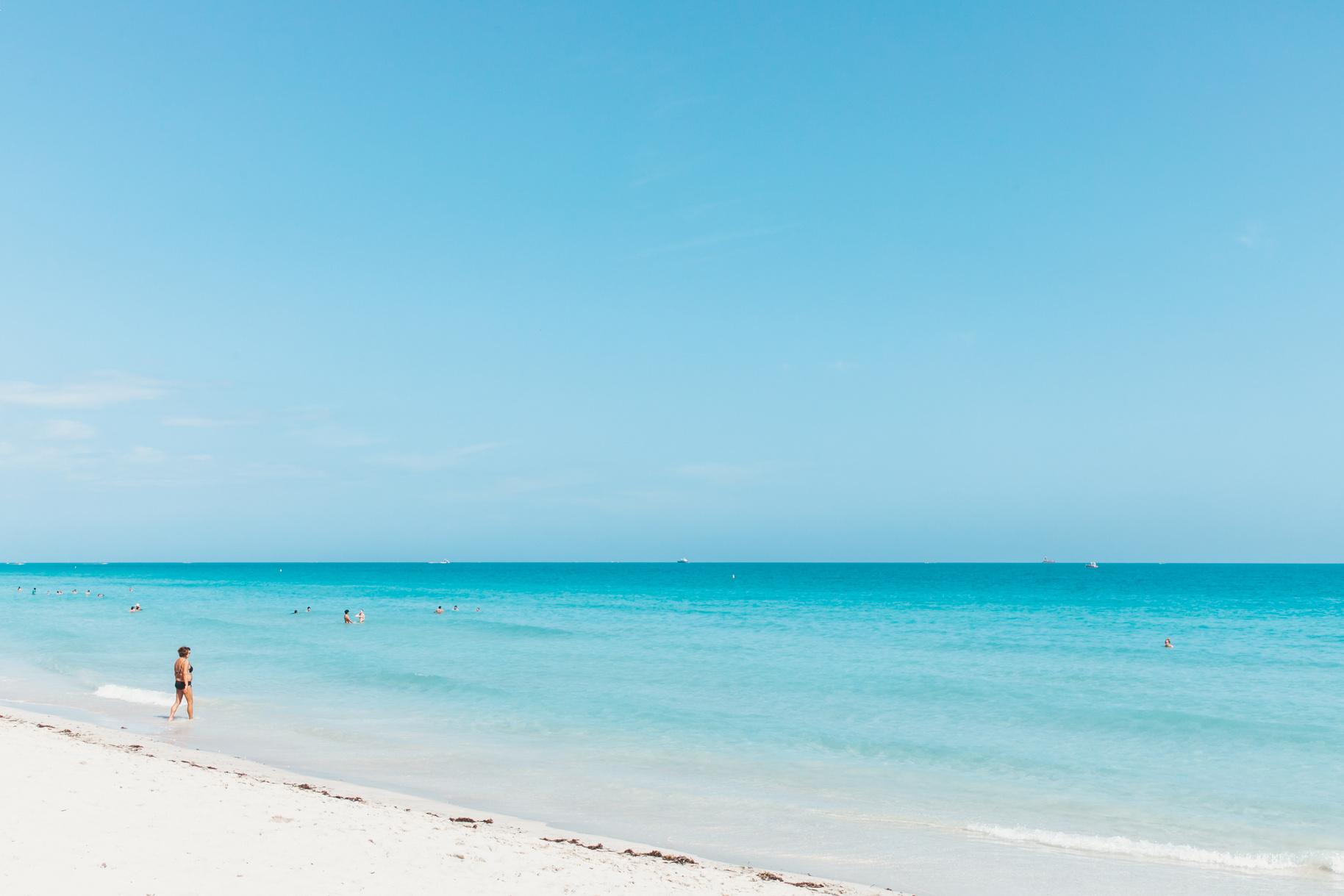 Blue Sea Under Blue Sky